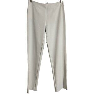 Armani Exchange Womens Cream Zipper Pockets High Rise Straight Trouser Pants 4